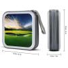 RLDOBOFE Golf Course CD Case Holder Hard Plastic DVD Disc Storage Case Holder DVDs Wallet Holders with Zipper Disc Cases Storage Binder CD/DVD Case Wallet for Car Home Office Travel view 2