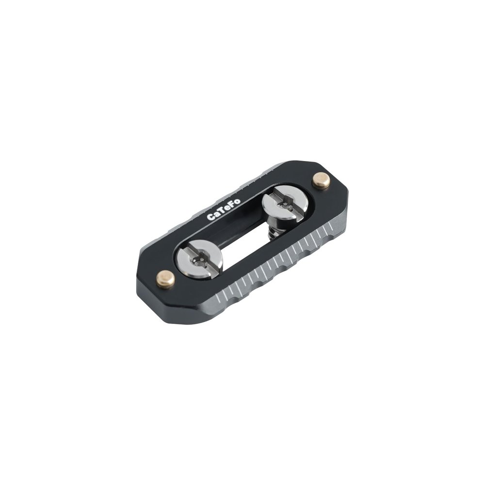 CaTeFo NATO Rail Slider for Camera Cage, Quick Release NATO Rail with Dual Locking Screws, Aluminum Alloy Mount for Top Handle, Camera Rig Accessories-NR01