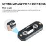 CaTeFo NATO Rail Slider for Camera Cage, Quick Release NATO Rail with Dual Locking Screws, Aluminum Alloy Mount for Top Handle, Camera Rig Accessories-NR01 view 3