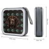 German Shorthaired Pointer in Glasses CD Case Holder Hard Plastic DVD Disc Storage Case Holder DVDs Wallet Holders with Zipper Disc Cases Storage Binder CD/DVD Case Wallet for Car Home Office Travel view 2