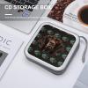 German Shorthaired Pointer in Glasses CD Case Holder Hard Plastic DVD Disc Storage Case Holder DVDs Wallet Holders with Zipper Disc Cases Storage Binder CD/DVD Case Wallet for Car Home Office Travel view 4