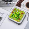 RLDOBOFE Frog CD Case Holder Hard Plastic DVD Disc Storage Case Holder DVDs Wallet Holders with Zipper Disc Cases Storage Binder CD/DVD Case Wallet for Car Home Office Travel view 4