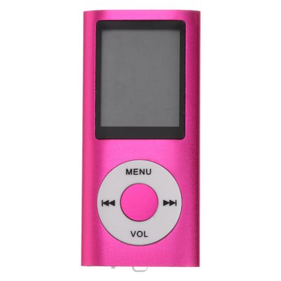 DOITOOL Portable Mp4 Music Player with 1.8-inch Screen and USB Port, Pink Digital Mp3 Player with Memory Card Slot, Photo Viewer and Voice Recorder for Travel and Daily Use