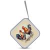 RLDOBOFE Rooster And Hen CD Case Holder Hard Plastic DVD Disc Storage Case Holder DVDs Wallet Holders with Zipper Disc Cases Storage Binder CD/DVD Case Wallet for Car Home Office Travel view 3