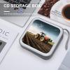 RLDOBOFE Tractor Farm CD Case Holder Hard Plastic DVD Disc Storage Case Holder DVDs Wallet Holders with Zipper Disc Cases Storage Binder CD/DVD Case Wallet for Car Home Office Travel view 4