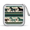 RLDOBOFE Horse Stripes Pattern CD Case Holder Hard Plastic DVD Disc Storage Case Holder DVDs Wallet Holders with Zipper Disc Cases Storage Binder CD/DVD Case Wallet for Car Home Office Travel view 1