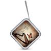 Music Background with Harp And Butterfly CD Case Holder Hard Plastic DVD Disc Storage Case Holder DVDs Wallet Holders with Zipper Disc Cases Storage Binder CD/DVD Case Wallet for Car Home Office Trave view 3
