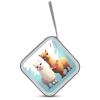 RLDOBOFE Llama Alpaca CD Case Holder Hard Plastic DVD Disc Storage Case Holder DVDs Wallet Holders with Zipper Disc Cases Storage Binder CD/DVD Case Wallet for Car Home Office Travel view 3