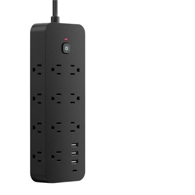 18-in-1 Power Strip Surge Protector with 13 AC Outlets, 3 USB Ports, and 1 Type-C Charging Station for Desktop Use(1.5M)