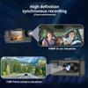 3 Channel 4K Dash Cam with WiFi, 1080P Front Inside and Rear Cameras,120 Wide Angle, Night Vision & Parking Assist, HD Recording(Hardwire Kit and Memory Card not Included) view 4