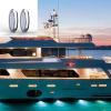 Ubxvamm Underwater Lighting for Boat Bottom Illuminating and Decoration 30 High Brightness LEDs Stainless Low Profile view 2