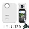 Upgraded Pov Camera, 1080p HD Action Camera, The Snap Cam, Mini Hands-Free Wearable Adventure Body Pov Pro Sports Cam with 1.4" Screen & Charging Case, For Vlogging Skiing Cycling (White, Standard) view 1