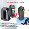 Upgraded Pov Camera, 1080p HD Action Camera, The Snap Cam, Mini Hands-Free Wearable Adventure Body Pov Pro Sports Cam with 1.4" Screen & Charging Case, For Vlogging Skiing Cycling (White, Standard) view 2