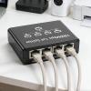 EBTOOLS Gigabit Ethernet Splitter 1 to 4, 1000Mbps High Speed RJ45 Ethernet Switch with USB Power Cable, Network Hub Applicable to Cat5/5e/6/7/8 Cable view 2