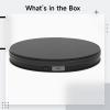 byepica 22.04 (10 Kg) Load Photography Electric Turntable, Capacity, Stand Smart Display Rotating, 20S Rotation Speed, Product Photography Ideal for, Watch & Display Jewelry, USB Powered view 4