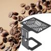 Stainless Steel Coffee Weighing Rack, Adjustable Height Coffee Scale Holder for Espresso Machine, Compact & Portable Brewing Stand for Home, Dorm, Coffee Shop(Black) view 2