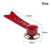 Replacement Pan Handle with Stainless Steel Reinforced Base, for Durable Cookware Handle Grip for 15.3x4.2cm Pots, Heavy Duty Kitchen Pot Handle in Black, Red, Brown,(Red) view 4