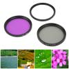 3pcs 49mm Multi Coated Lens Filter Kit, CPL FLD Camera Lens Filter Set with Aluminum Frame and 18 - Layer Double Sided Coating for DSLR Mirrorless Cameras view 3