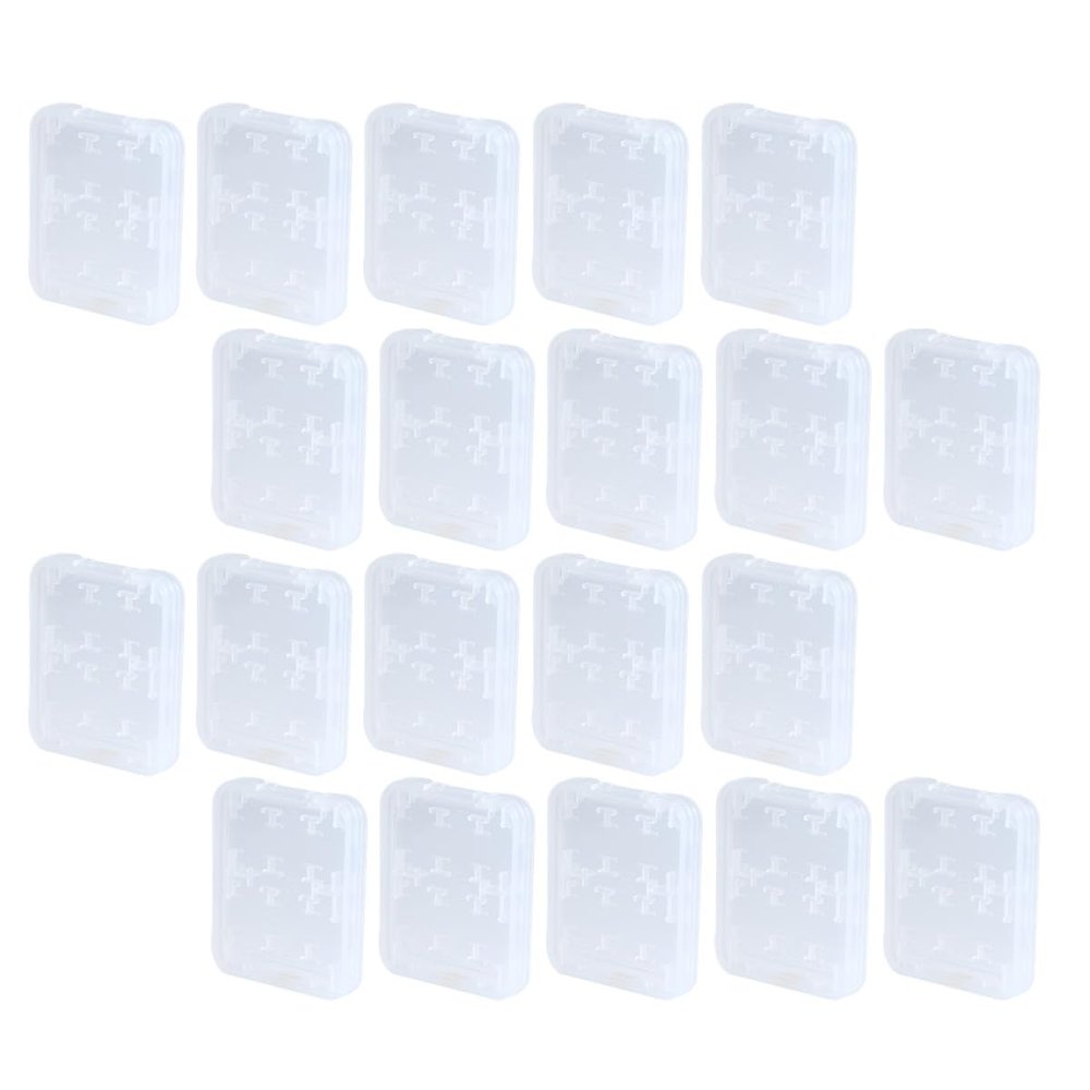 BAZEITFLOW 20pcs Memory Card Case and Card Holder with 8 Slots Portable Storage Box for Suitable for Photographers and Travel Use
