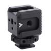 Fabater Camera Cold Shoe Mount Adapter, Triple Cold Shoe Mount with 1/4 Inch Screw Hole Locating Hole for Microphone Flash Fill Light Display DSLR Camera Accessories view 1