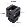 Fabater Camera Cold Shoe Mount Adapter, Triple Cold Shoe Mount with 1/4 Inch Screw Hole Locating Hole for Microphone Flash Fill Light Display DSLR Camera Accessories view 4