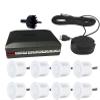 Djustable Buzzer Speaker Car Parking Sensors 8 Probes Front Back Buzzer Alert Car Detector Parking Assistance(White sensors) view 1