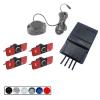 Car Parking Sensor Assistant 4 Black/Silver/White 13mm Flat Sensors Reverse Radar Sound Buzzer Alarm Sound(White sensors) view 4
