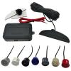 4 Parking Sensors LED Car Auto Backup Reverse Rear Radar System Alert Alarm Kit 12V Car Parking Sensor(White) view 2