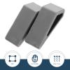 Gogogmee 2pcs Adjustable Laptop Stand Gray Small Portable Laptop Riser Cooling Holder Notebook Computer Mount for Desk Workspace view 4