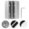 BAZEITFLOW Vertical Laptop Holder and Tablet Dock Aluminum Alloy Dual Slot Stand for Desk Organization and Cooling, Space-Saving Silver Laptop Rack for Home Office Use view 3