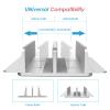 BAZEITFLOW Vertical Laptop Holder and Tablet Dock Aluminum Alloy Dual Slot Stand for Desk Organization and Cooling, Space-Saving Silver Laptop Rack for Home Office Use view 4