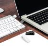 Lurrose 4pcs Adjustable Laptop Riser Stand with Anti-Skid Computer Keyboard Holder and Ventilated Cooling Pad for Home Office Desk, Gray and White view 4