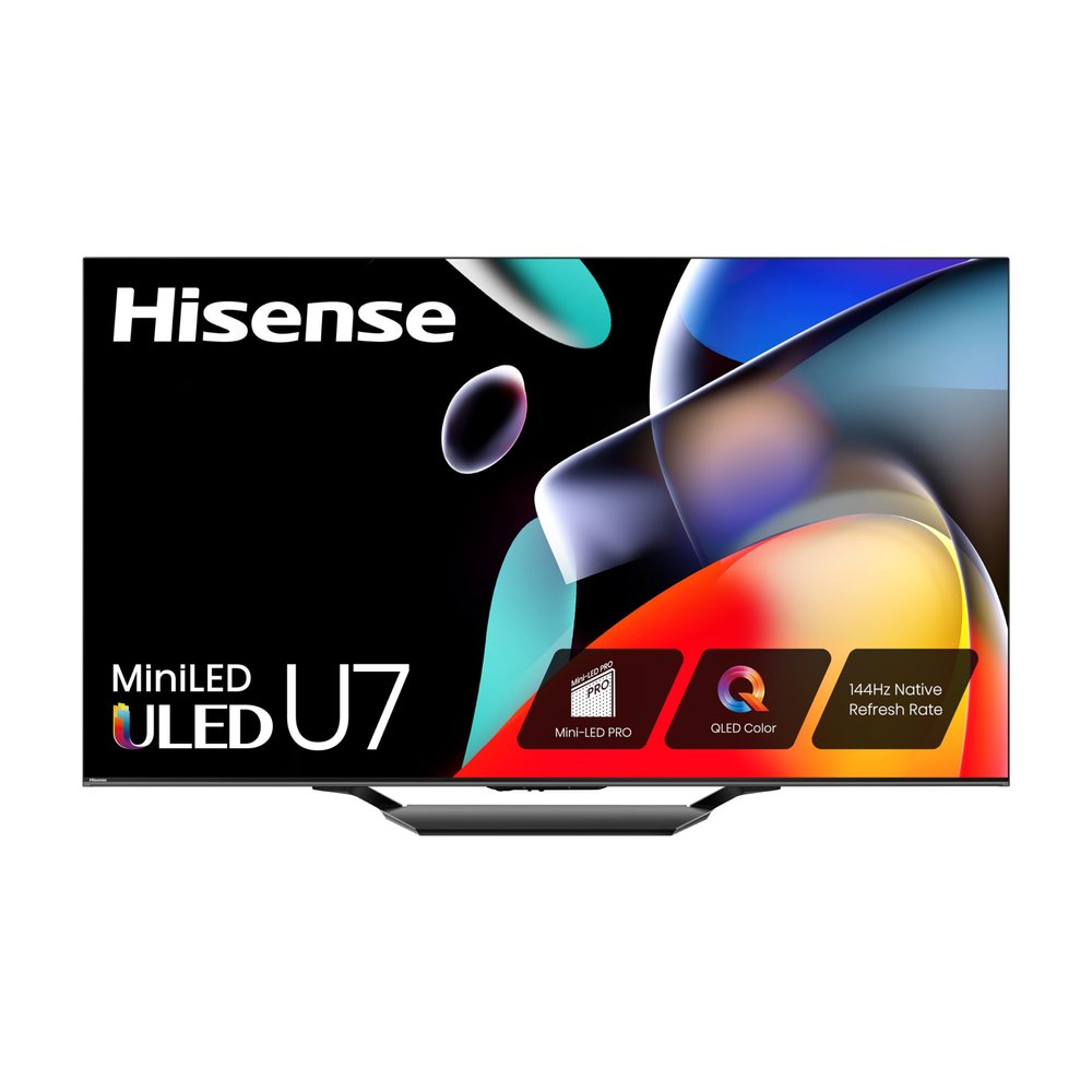 Hisense 85-Inch Class U7 Series Mini-LED ULED 4K UHD Google Smart TV - QLED, Dolby Vision IQ, Dolby Atmos, Full Array Local Dimming, 144Hz Game Mode Pro, VRR (85U7N) (Renewed)