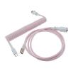 Custom Coiled Keyboard Cable with Detachable Connector,USB C to USB A or USB C to USB C Mechanical Keyboard Cable,Handcrafted Custom Length, Compatible with Mechanical and Gaming Keyboards view 1