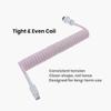Custom Coiled Keyboard Cable with Detachable Connector,USB C to USB A or USB C to USB C Mechanical Keyboard Cable,Handcrafted Custom Length, Compatible with Mechanical and Gaming Keyboards view 3