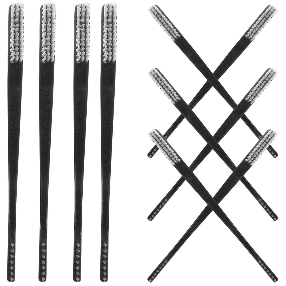 GLEAVI 10pcs Double End Metal Surface Cleaning Brushes, Mini Multi-use Small Detail Brush for Crevice and Multi-Functional Cleaning in Home and Kitchen