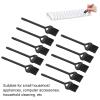 10pcs Multi Purpose Cleaning Brushes, Nylon Hair Handle for Small Household Appliances & Electronic Devices, Durable Black Set view 2