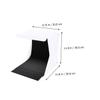 Kisangel Portable Photo Box Photography Light Tent with 30cm LED Light Strip, Foldable Small Photo Setup for Product Photography with Black and White Backdrops, Suitable for Small Business view 2