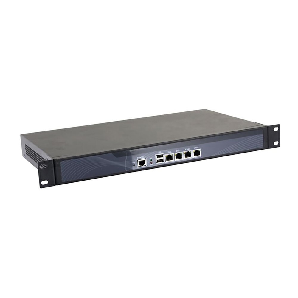 ANDAQI 1U Rackmount Firewall Hardware,OPNsense, VPN, Network Security Appliance, Router PC, N2600 D2700, RS12, 4 x Gigabit LAN, COM, VGA, Fan, 0 RAM, 0 Storage, Barebone No System