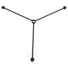 Foldable Metal Stabiliser Floor Tripod Total Station - 40 cm Portable Measuring Tripod Non-Slip Base Accurate Measurements view 1