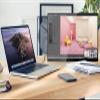 15.3" Laptop Triple Screen Extender, Portable Dual Monitor for 10-17" Laptops, FHD 1080P IPS,Plug & Play, Compatible with Win/Mac/Chrome/Android/Switch (Single Table Placed, 13.3 inch) view 3