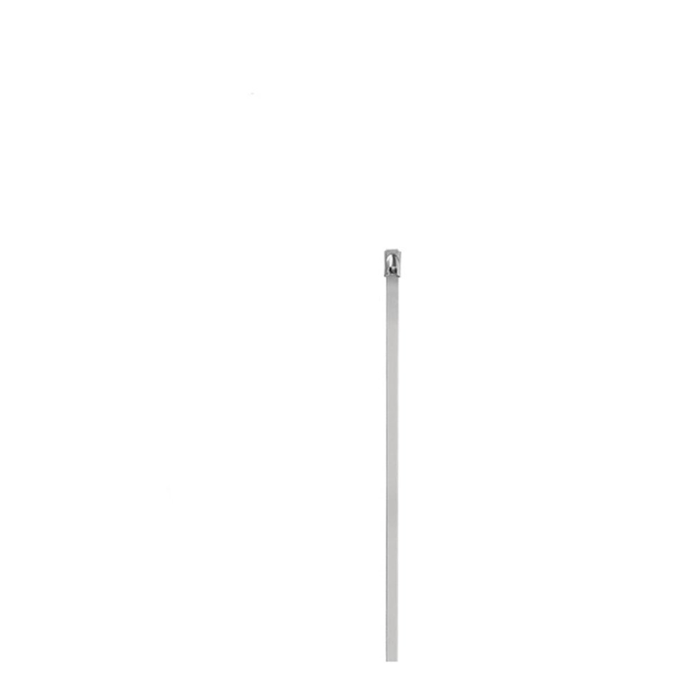 100/50Pcs Compatible For Width 4.6mm Stainless Steel Zip Tie Exhaust Wrap Coated Locking Cable Ties Multi-Purpose Metal(4.6x450mm 50pcs)