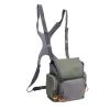 Binocular Harness Chest Pack, Bino Case with Rangefinder Pouch Adjustable Binocular Case with Rain Cover Bino Harness Lightweight Compact for Bird Watching Hiking Shootings view 1