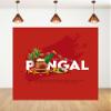 10x8ft Happy Pongal Backdrop Harvest Festival Festive Celebration Cultural Kids Adults Photography Background Party Banner Decorations Photo Studio Props view 1