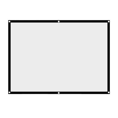 Projector Screen, 4:3 Foldable Non Crease Projection Screen Double Sided White Projector Curtain for Home Party Office Classroom (84 inches)