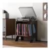 AHUCPLKN Cd Rack Now Playing Vinyl Record Holder Wooden Floor-standing Albums Display Rack view 4