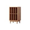 AHUCPLKN Cd Rack Floor Minimalist Wooden Vinyl Record Storage Cabinet Books Magazines Display Rack view 1