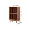 AHUCPLKN Cd Rack Floor Minimalist Wooden Vinyl Record Storage Cabinet Books Magazines Display Rack view 2