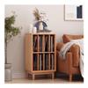 AHUCPLKN Cd Rack Floor Minimalist Wooden Vinyl Record Storage Cabinet Books Magazines Display Rack view 3