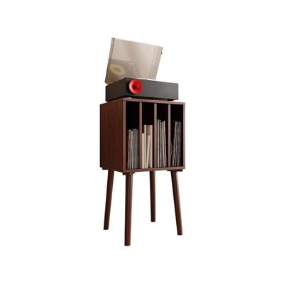 AHUCPLKN Cd Rack Living Room Minimalist CD Display Cabinet Wooden Unit Storage Holder(Brown)